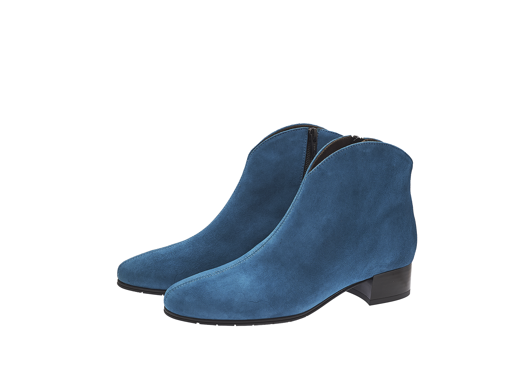 Wildlederstiefelette in Trendfarbe