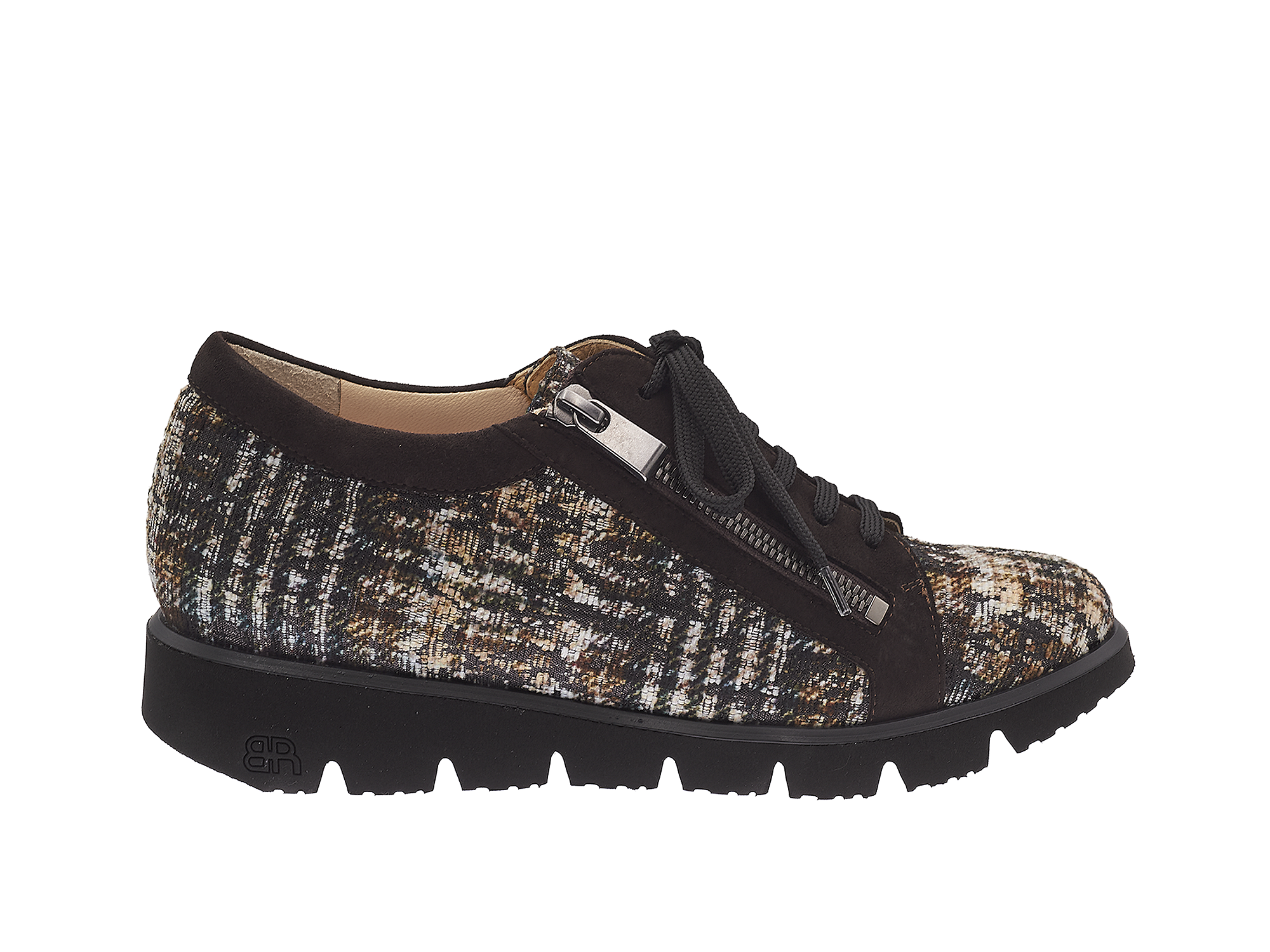 Sneaker in Tartan-Effekt-Muster