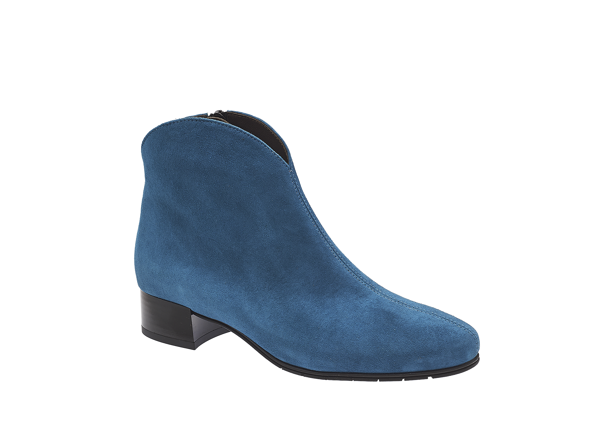 Wildlederstiefelette in Trendfarbe