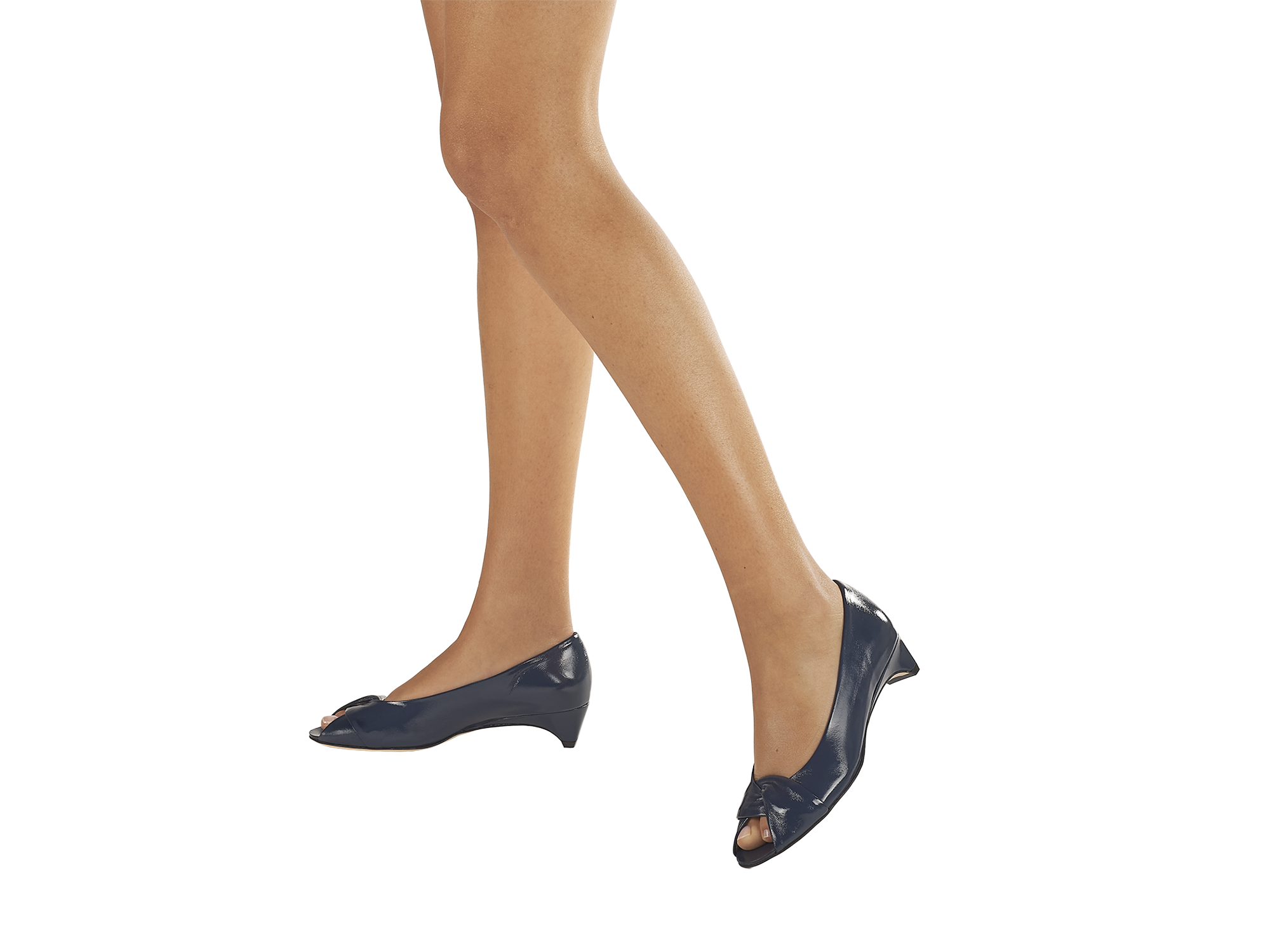 Peeptoe in blau