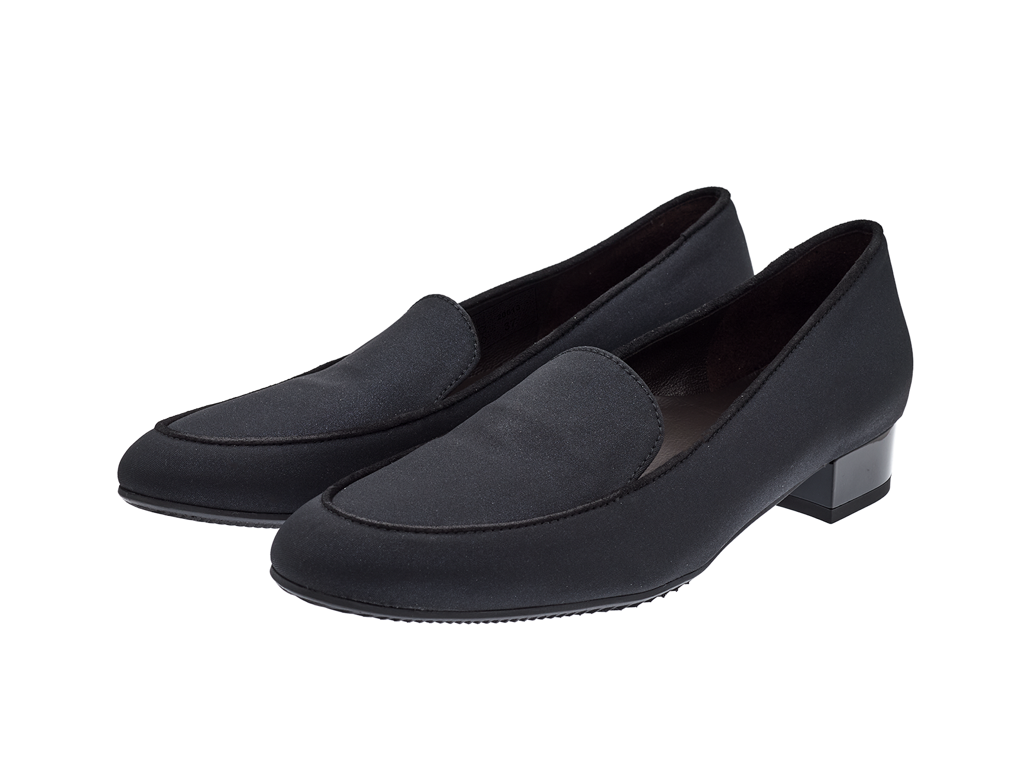 Klassischer Loafer in blauem Satineffekt