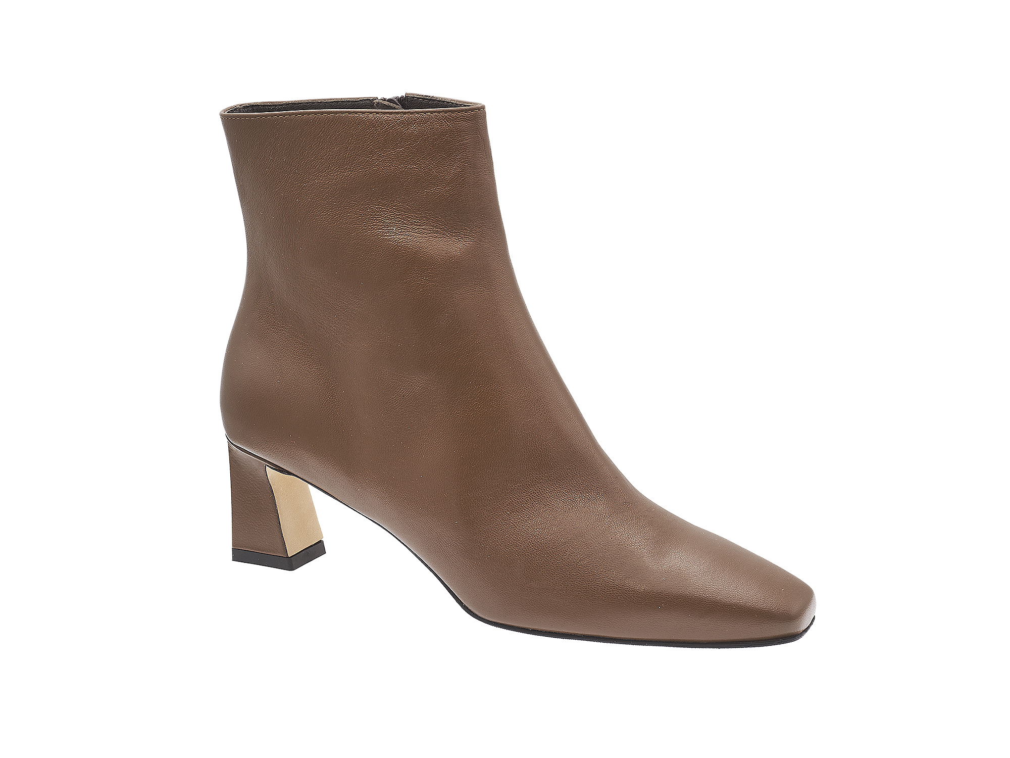 Karree-Stiefelette mit Absatz