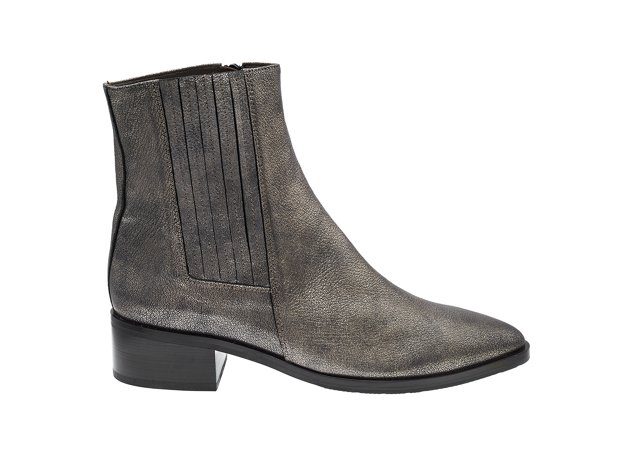 Metallicfarbene Stiefelette