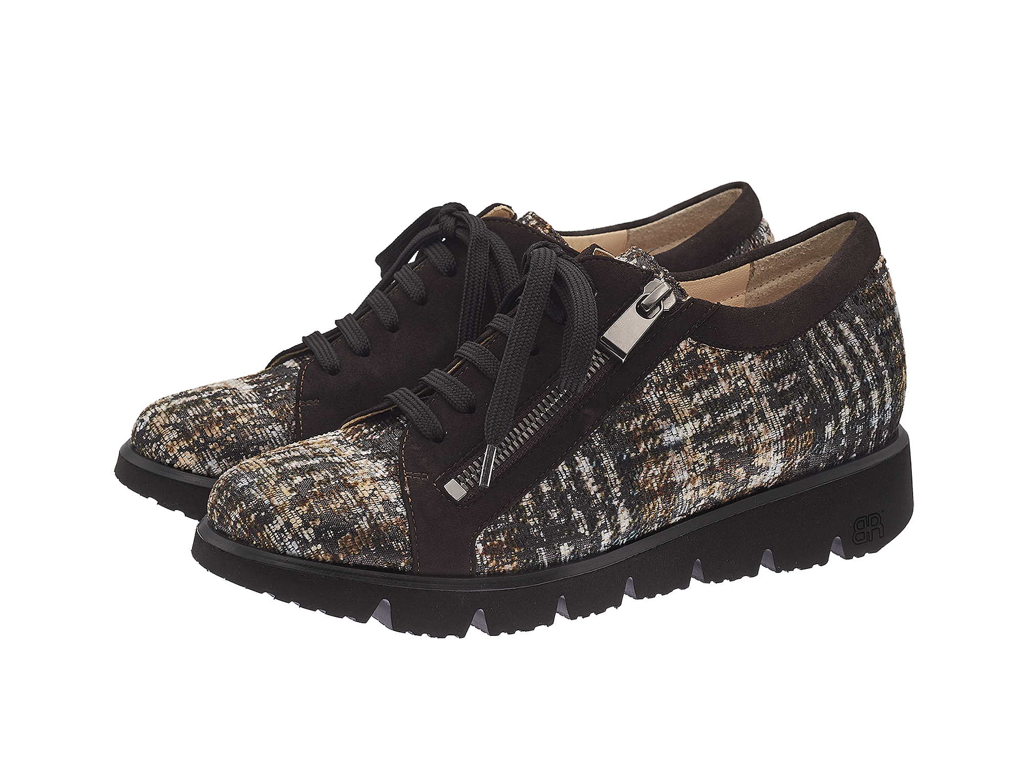 Sneaker in Tartan-Effekt-Muster