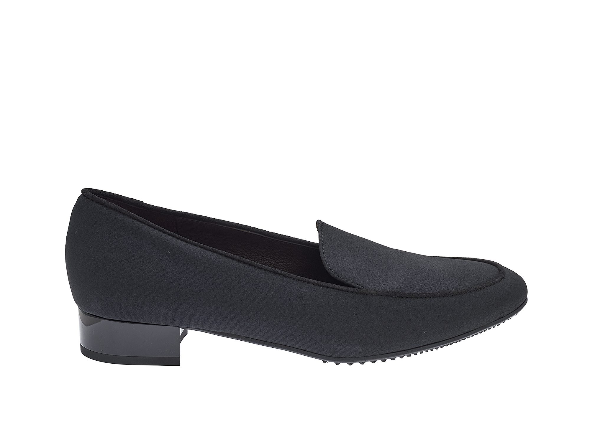Klassischer Loafer in blauem Satineffekt