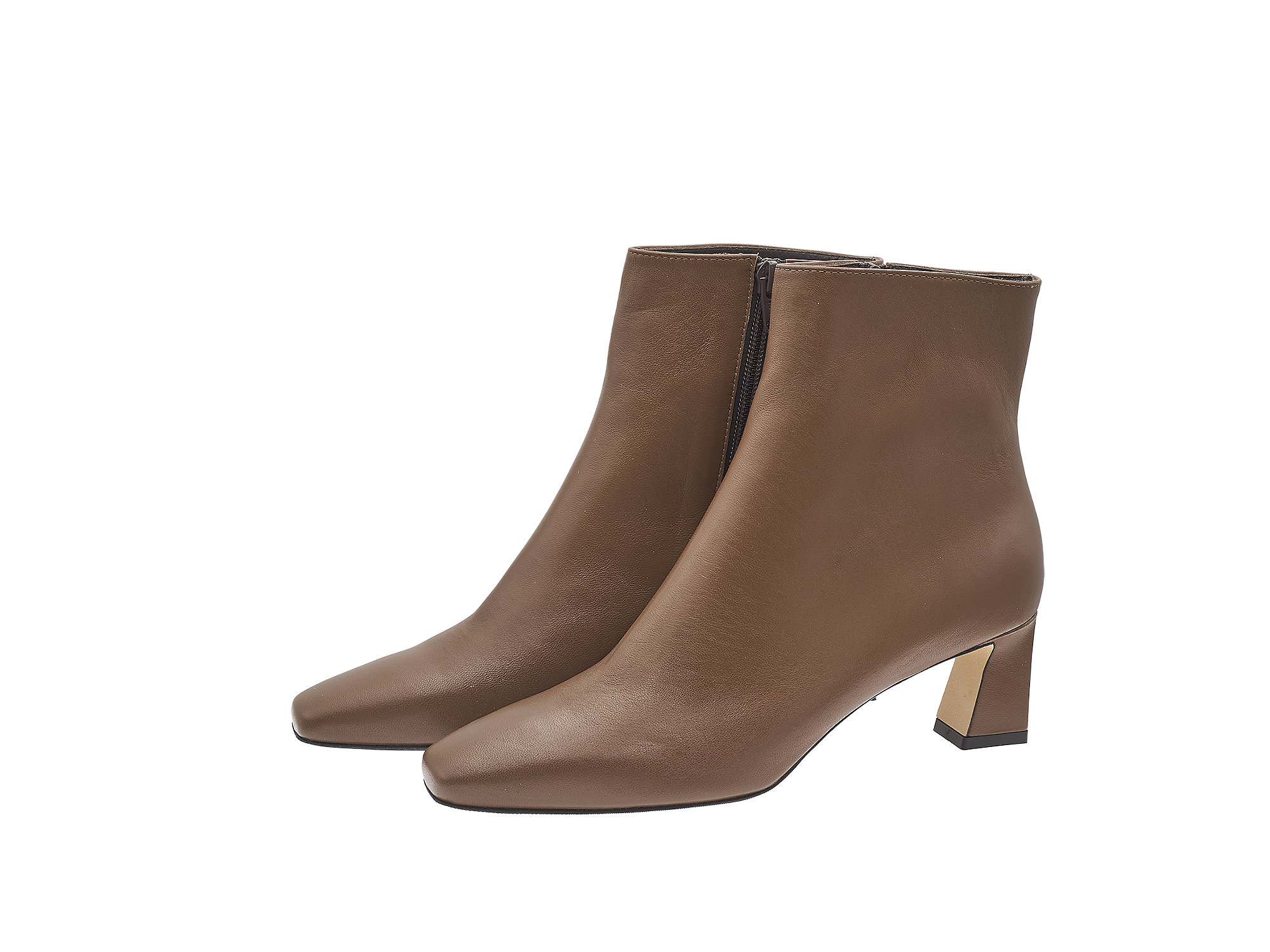 Karree-Stiefelette mit Absatz