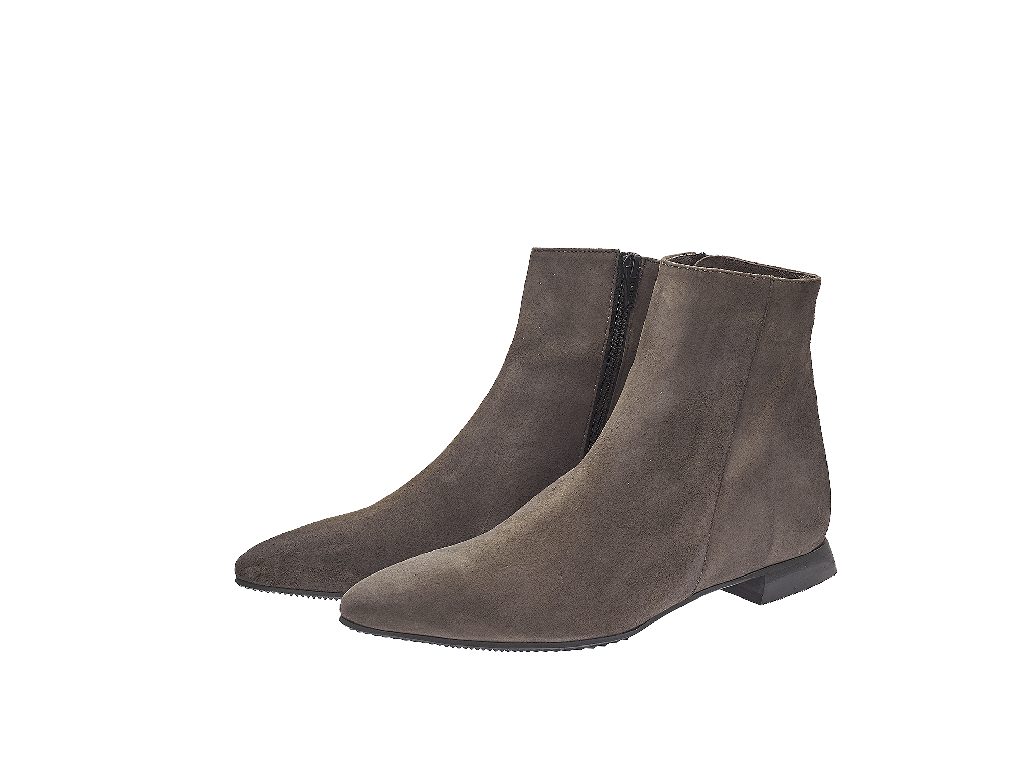 Spitze Stiefelette in taupe