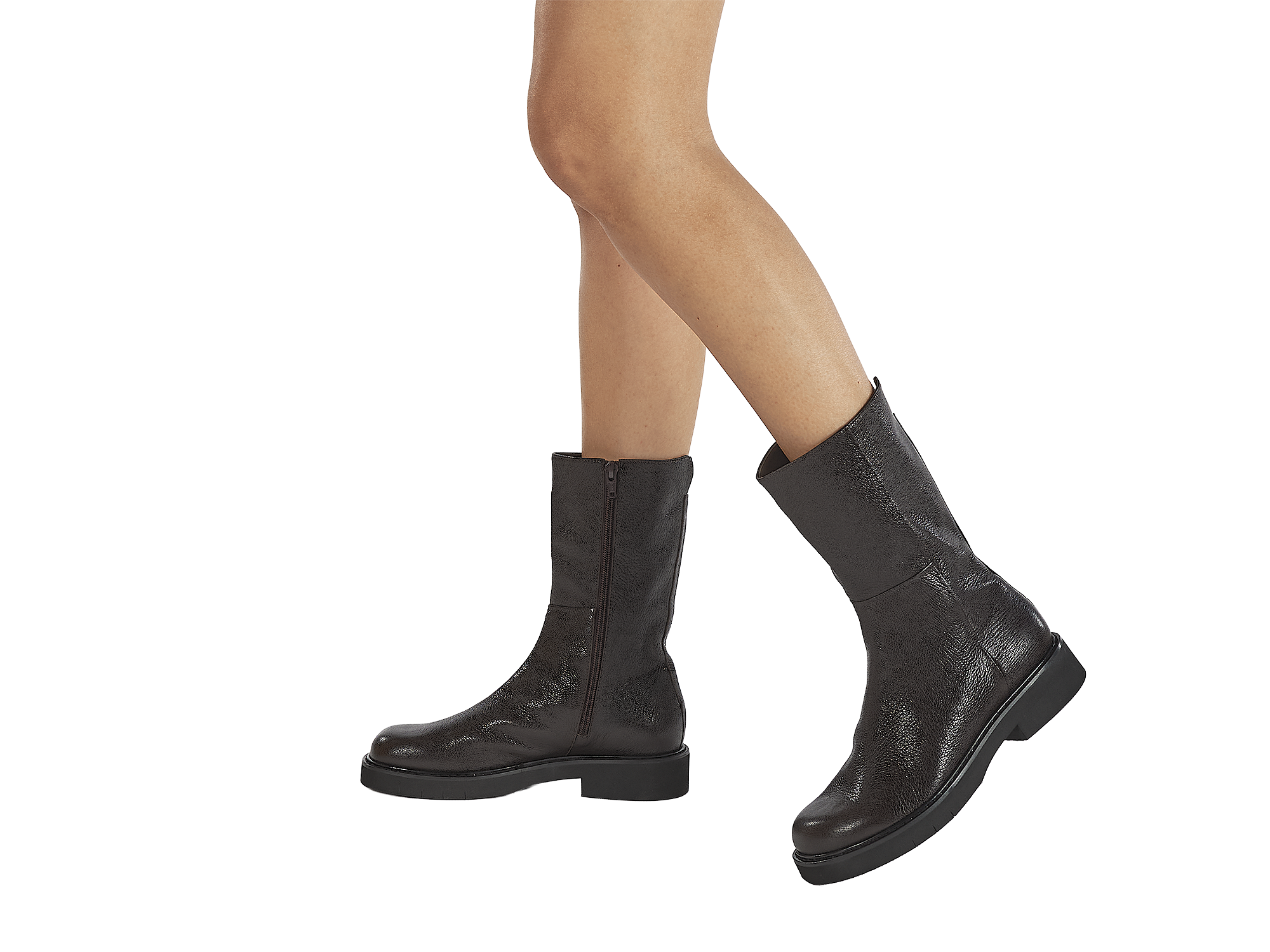 Markante braune Stiefelette