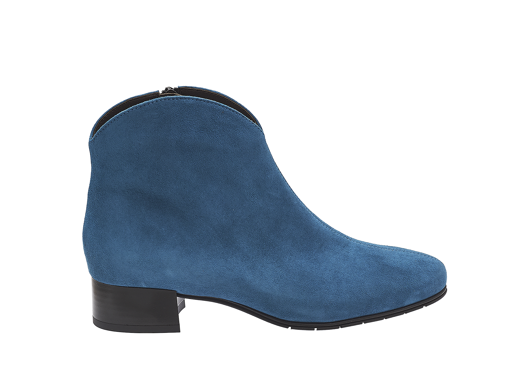 Wildlederstiefelette in Trendfarbe