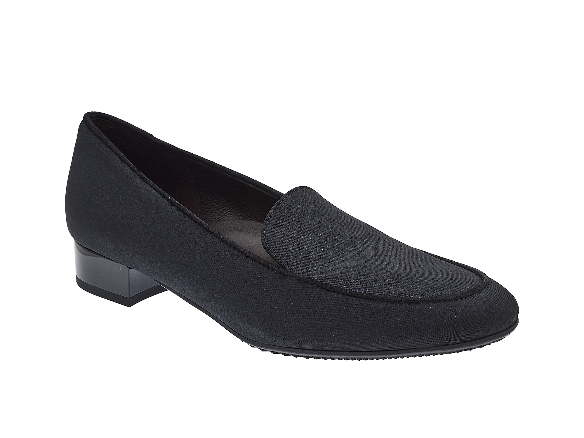Klassischer Loafer in blauem Satineffekt