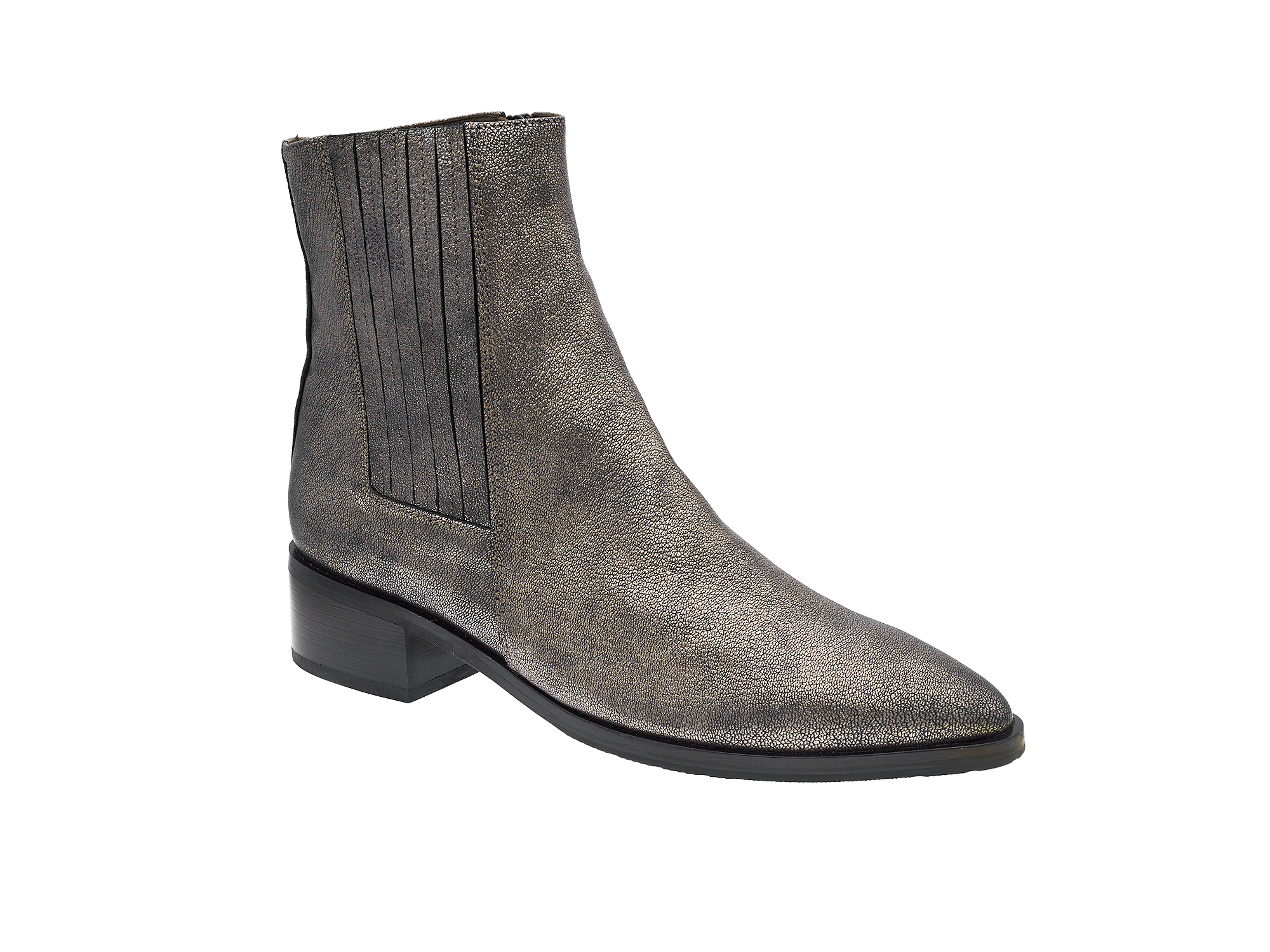 Metallicfarbene Stiefelette