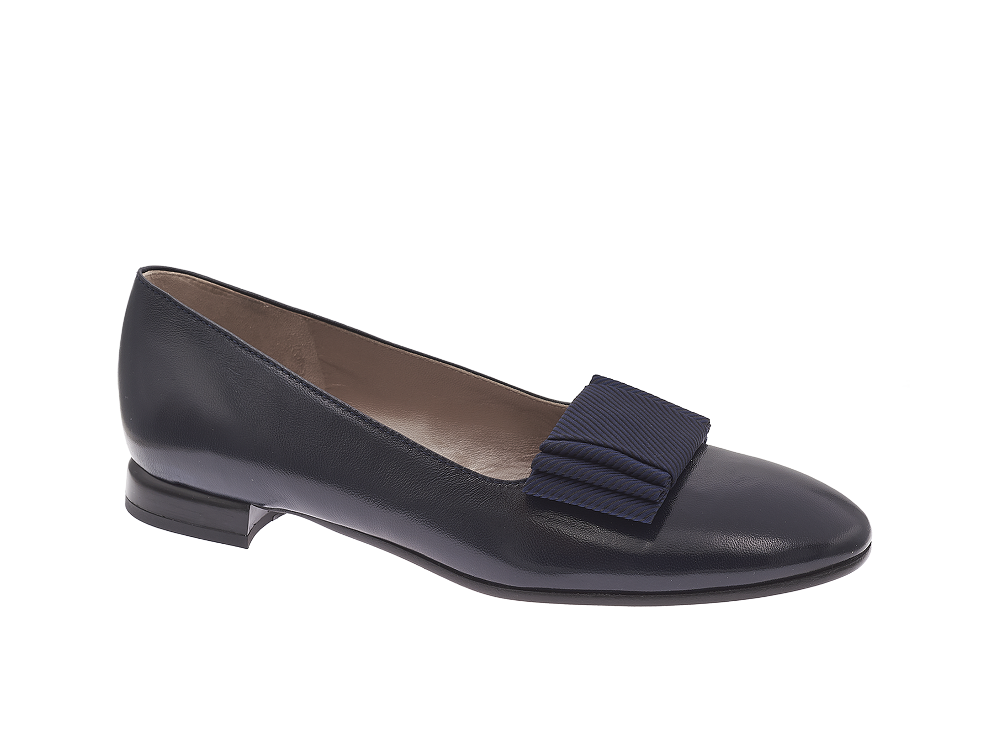 Slipper mit Schleife in blau - Brunate 100